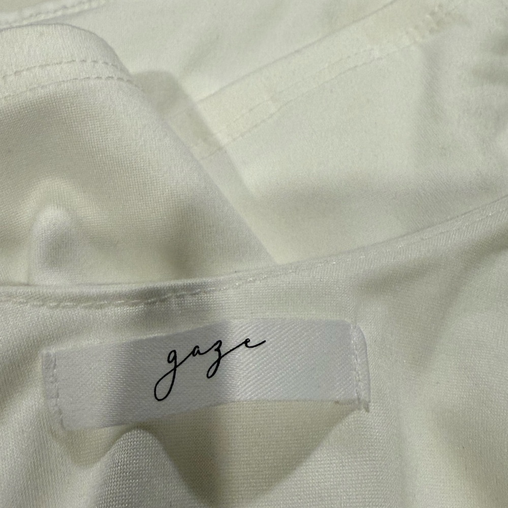 Gaze White Ruffle Tank Top - Picture 4 of 5